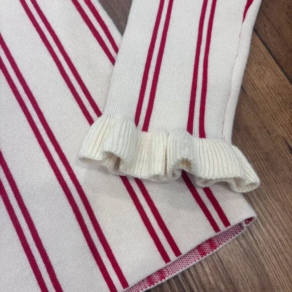 The Upside Alpine Chrissy Knit Sweater Women's Small Red Striped Organic Cotton - Picture 5 of 9